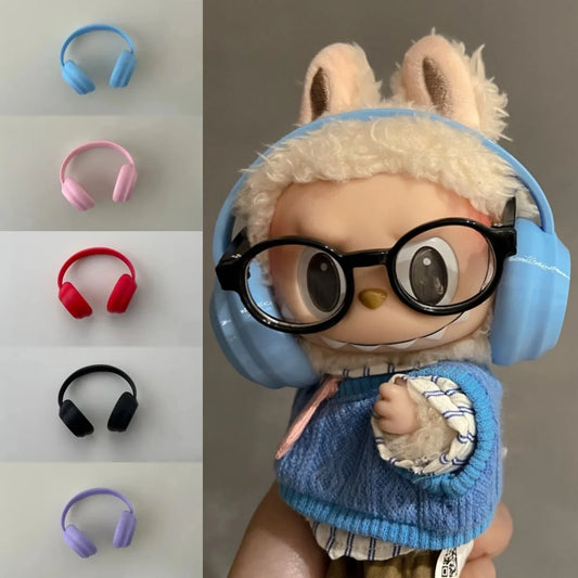 Labubu Vibes Kit – Cute Headphones and Round Glasses